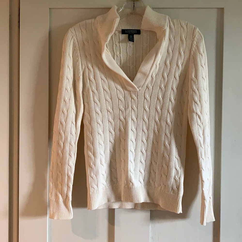 Ralph Lauren cream colored women’s sweater